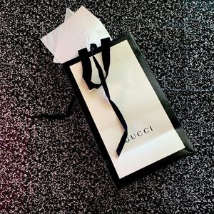 Black and White Gucci Gift Bag